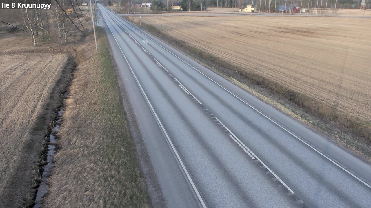 Weather Camera Image Väg 8 Kronoby, Kruunupyy, Pohjanmaa