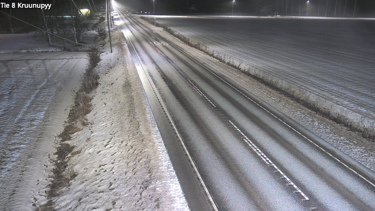 Weather Camera Image Väg 8 Kronoby, Kruunupyy, Pohjanmaa