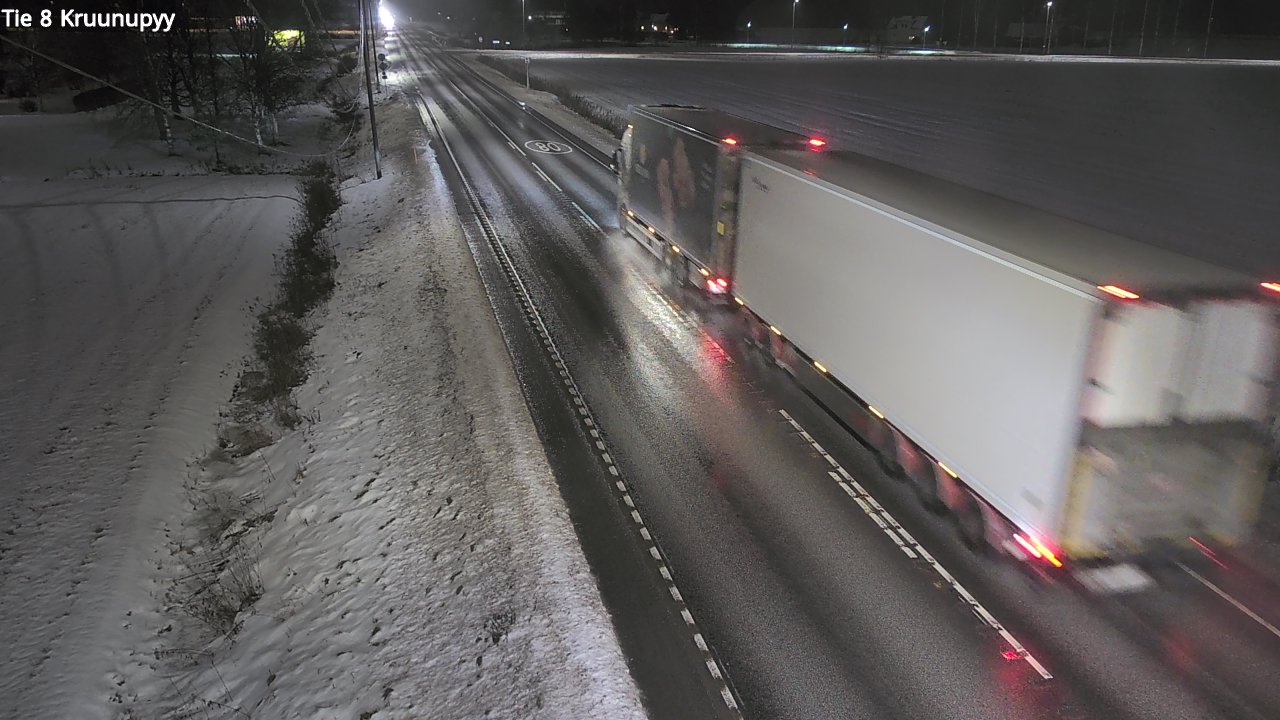 Weather Camera Image Väg 8 Kronoby, Kruunupyy, Pohjanmaa