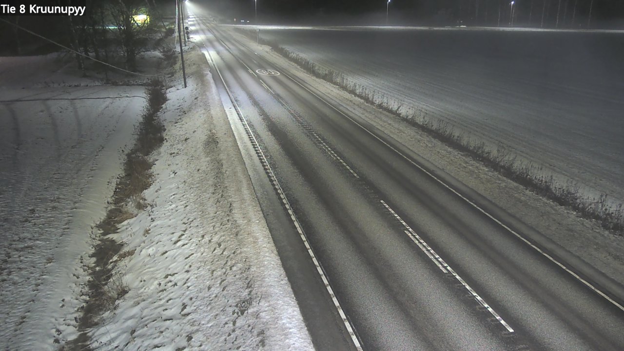Weather Camera Image Väg 8 Kronoby, Kruunupyy, Pohjanmaa