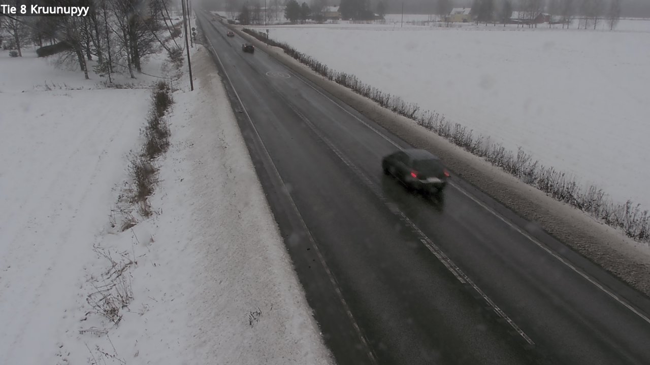 Weather Camera Image Väg 8 Kronoby, Kruunupyy, Pohjanmaa