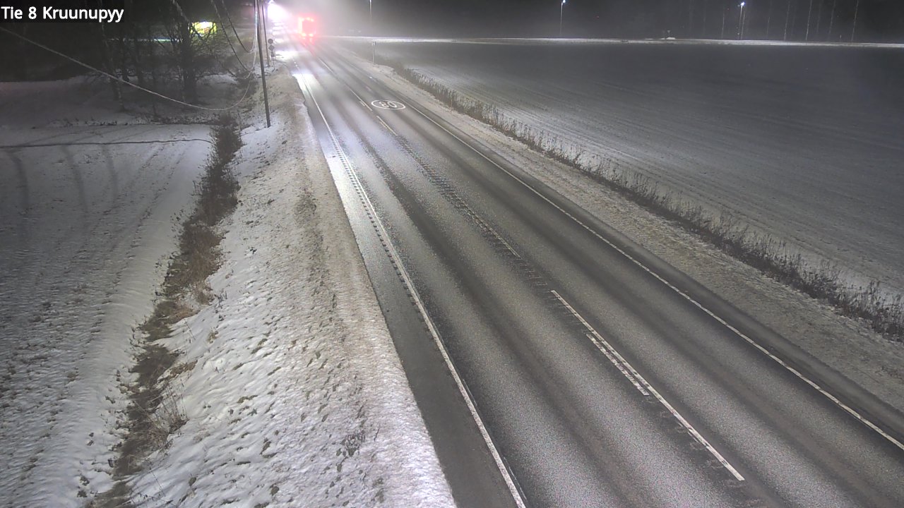 Weather Camera Image Väg 8 Kronoby, Kruunupyy, Pohjanmaa