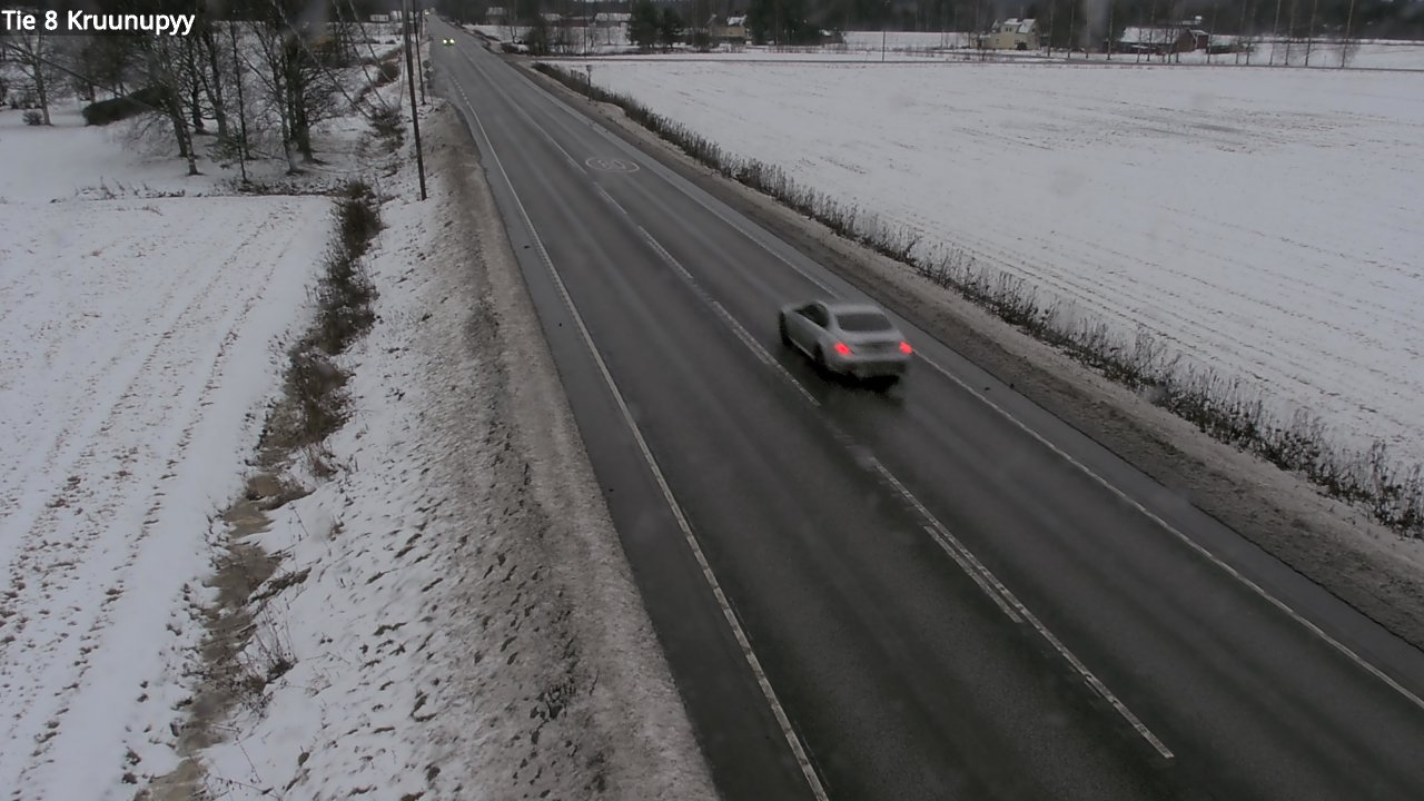 Weather Camera Image Väg 8 Kronoby, Kruunupyy, Pohjanmaa
