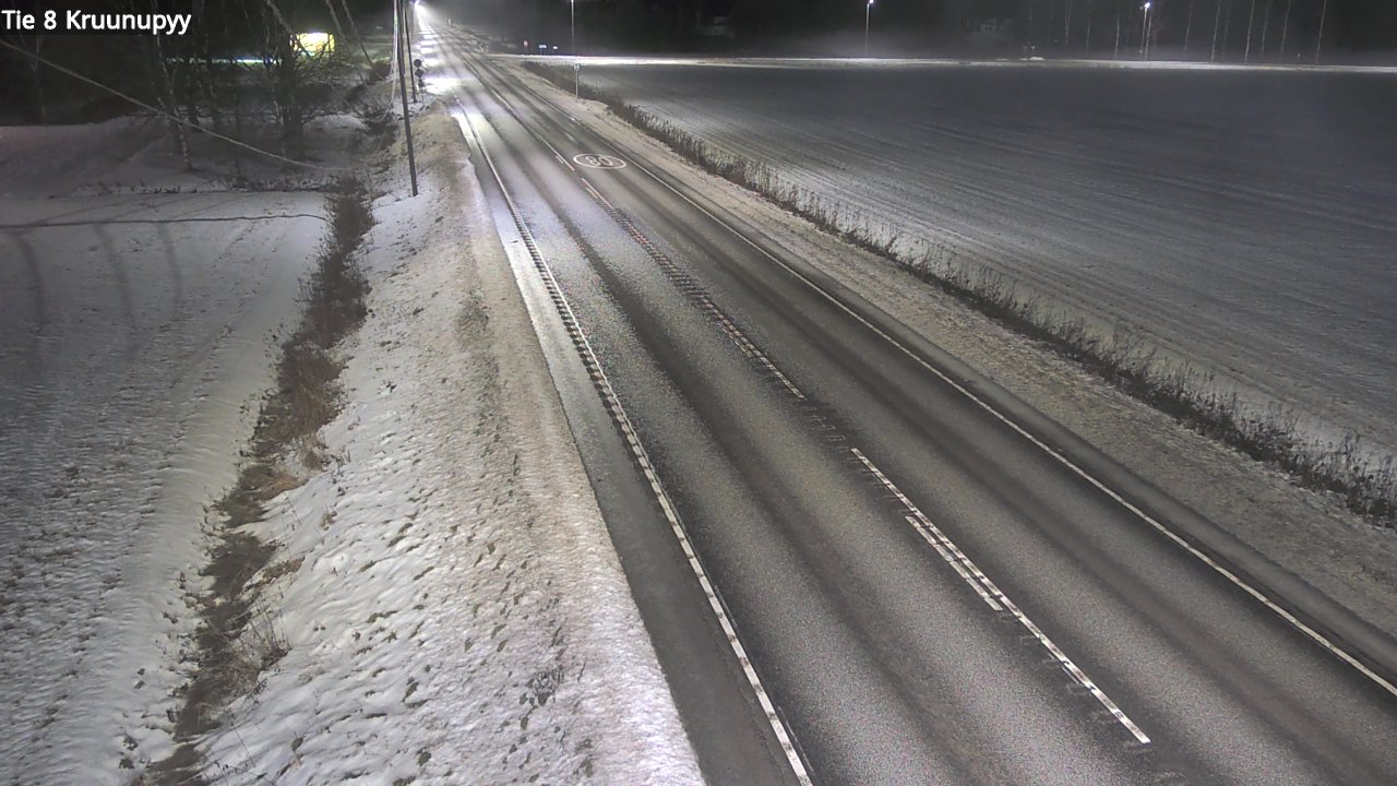 Weather Camera Image Väg 8 Kronoby, Kruunupyy, Pohjanmaa