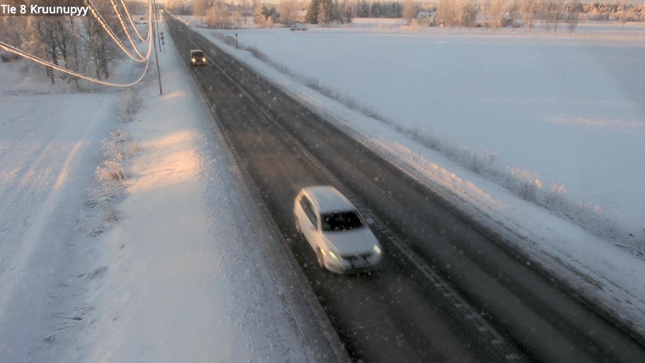 Weather Camera Image Väg 8 Kronoby, Kruunupyy, Pohjanmaa