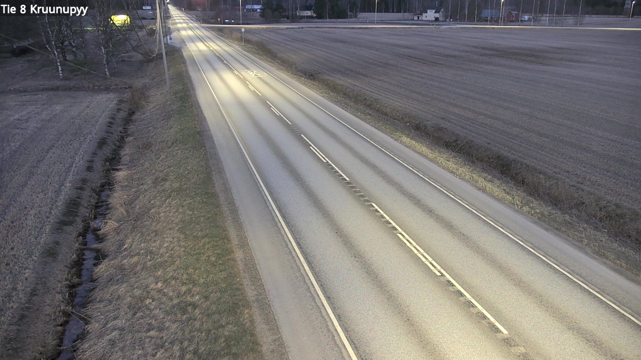 Weather Camera Image Väg 8 Kronoby, Kruunupyy, Pohjanmaa