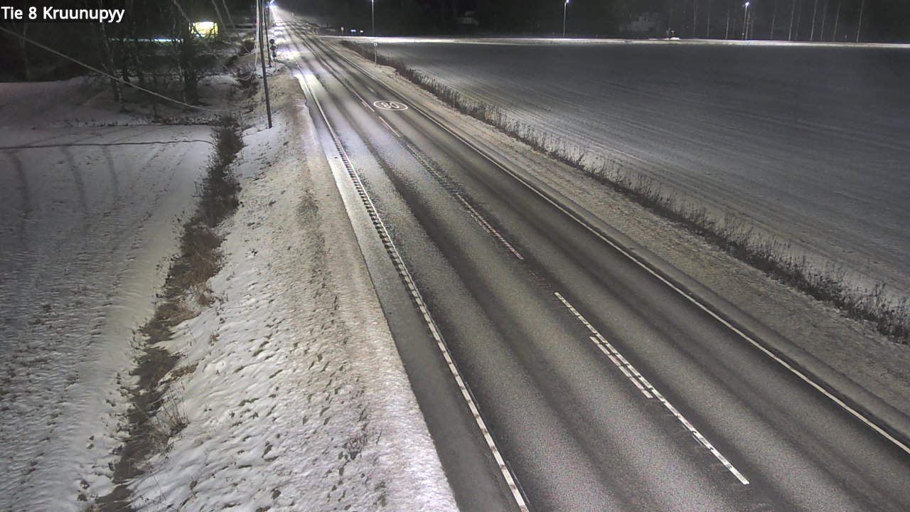 Weather Camera Image Väg 8 Kronoby, Kruunupyy, Pohjanmaa