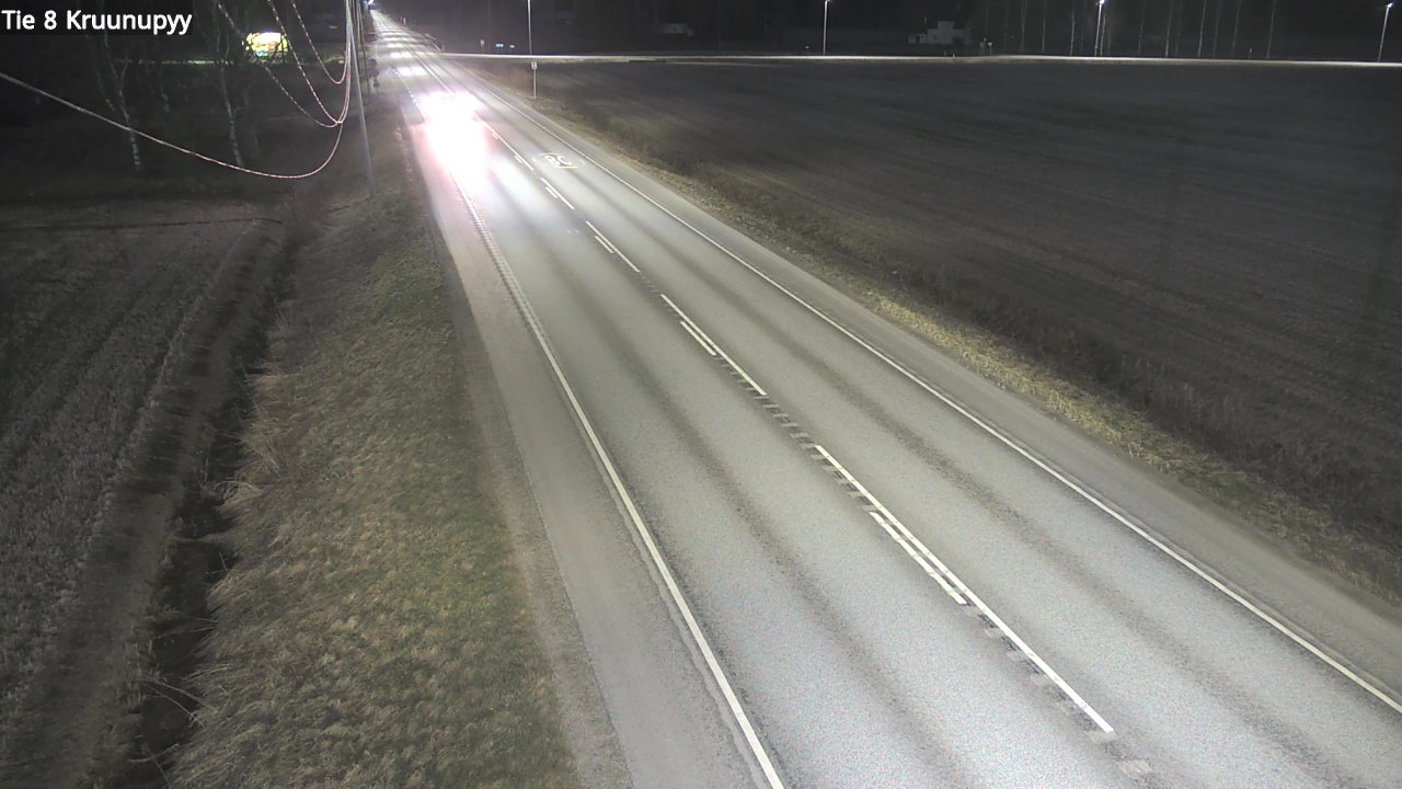 Weather Camera Image Väg 8 Kronoby, Kruunupyy, Pohjanmaa