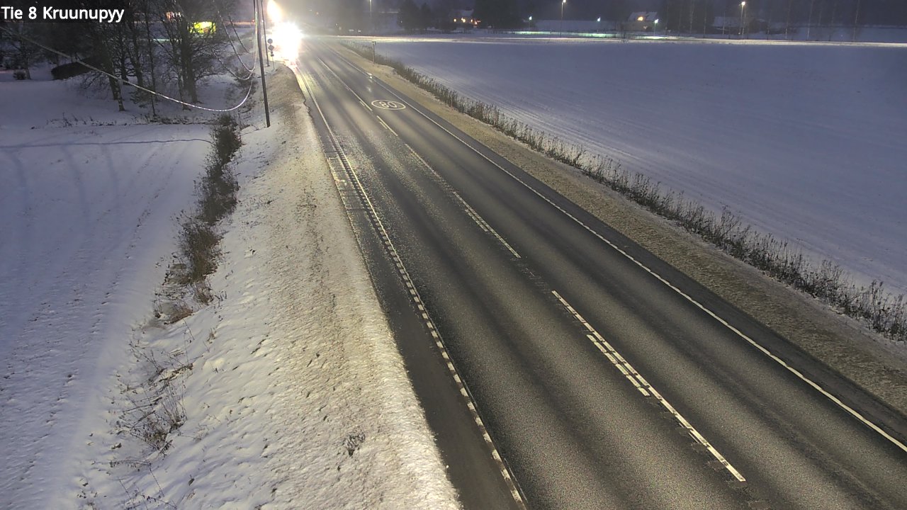 Weather Camera Image Väg 8 Kronoby, Kruunupyy, Pohjanmaa