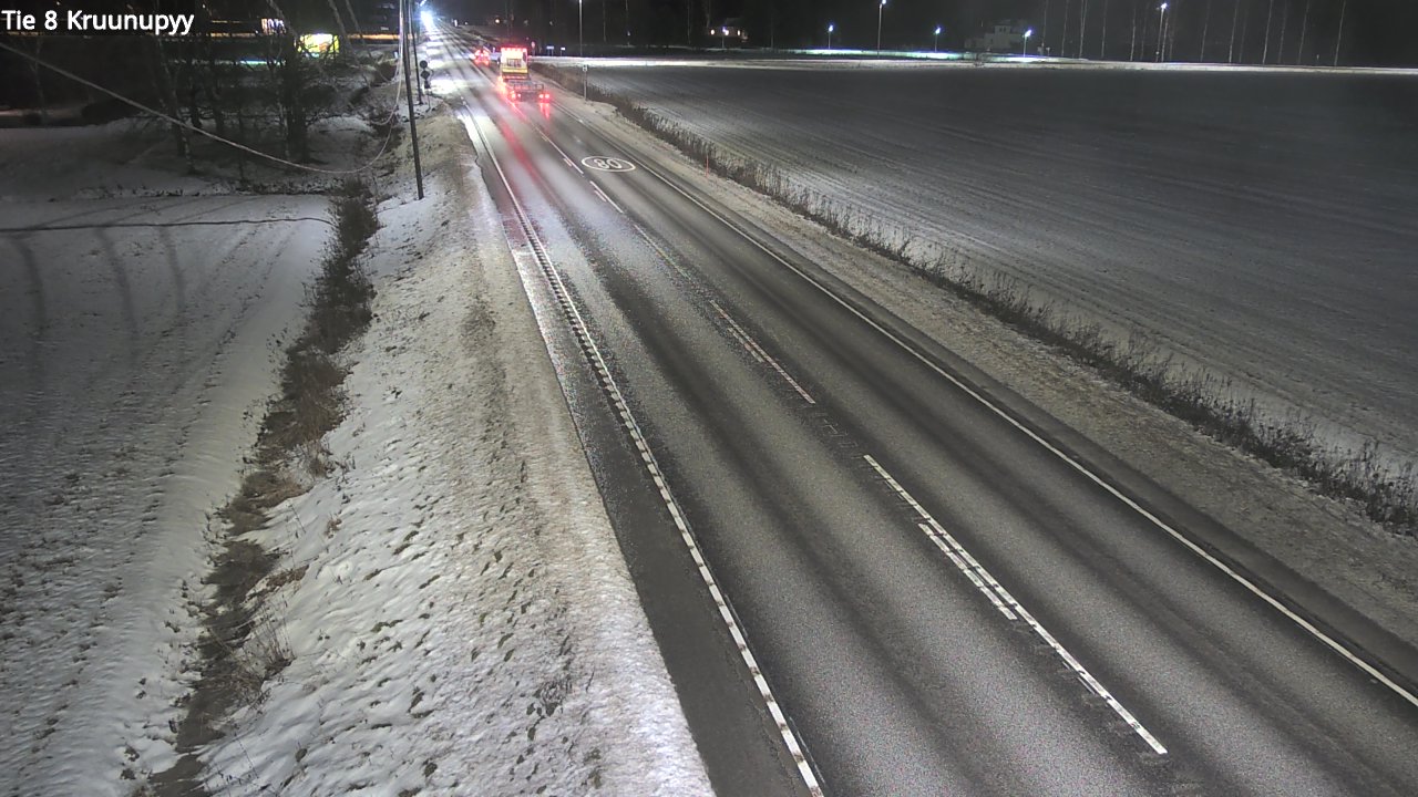 Weather Camera Image Väg 8 Kronoby, Kruunupyy, Pohjanmaa