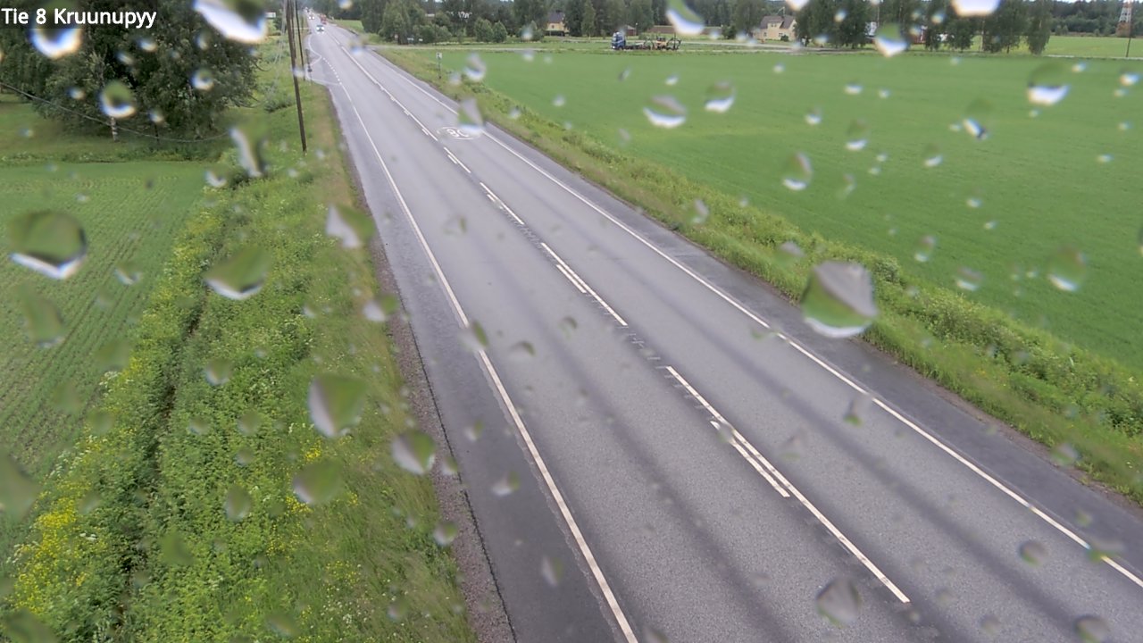 Weather Camera Image Väg 8 Kronoby, Kruunupyy, Pohjanmaa