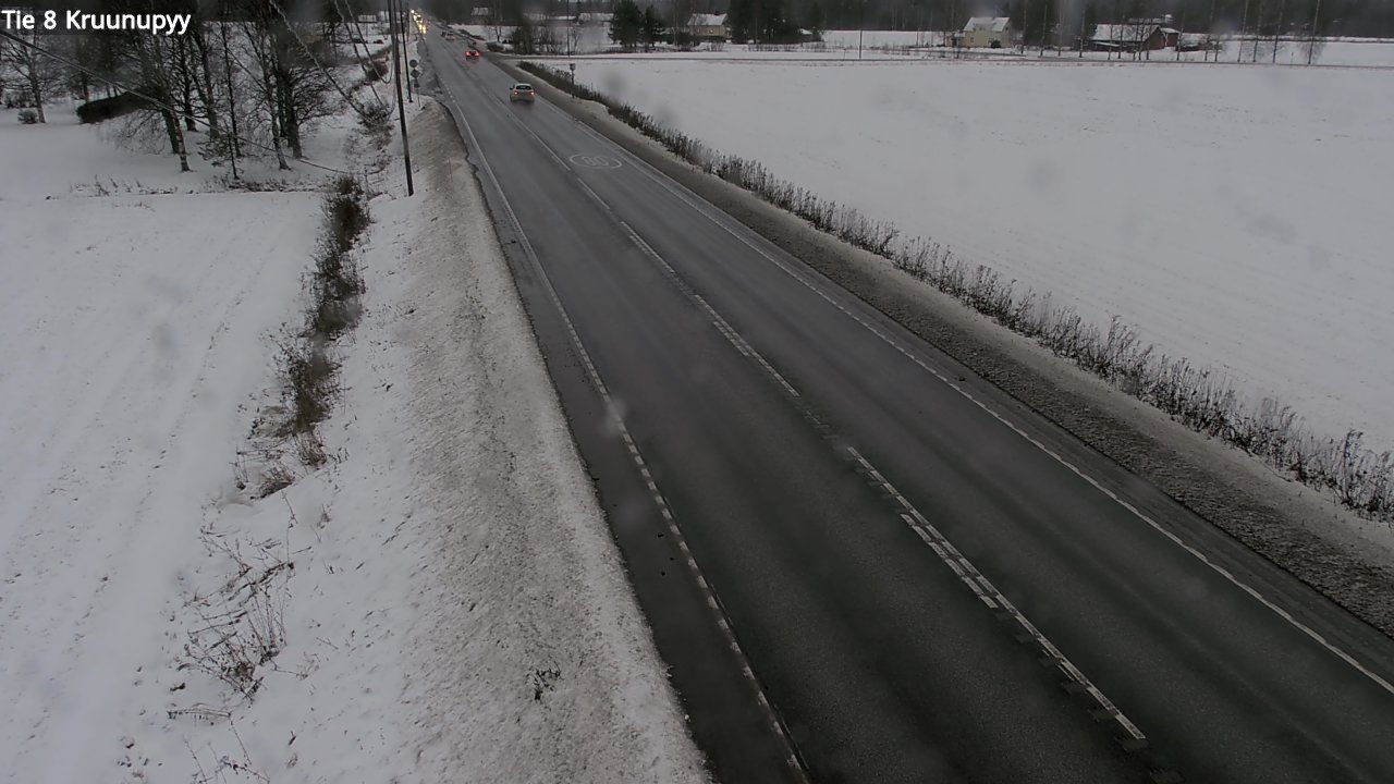 Weather Camera Image Väg 8 Kronoby, Kruunupyy, Pohjanmaa