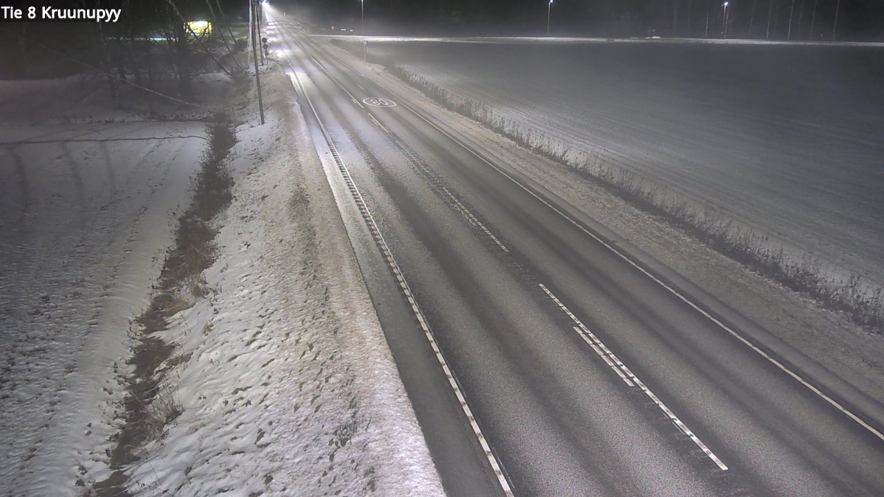 Weather Camera Image Väg 8 Kronoby, Kruunupyy, Pohjanmaa
