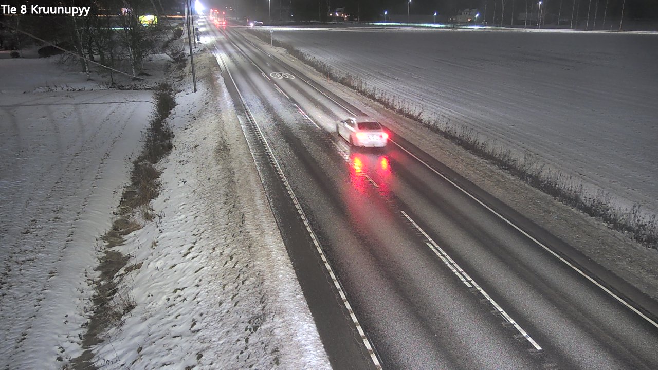 Weather Camera Image Väg 8 Kronoby, Kruunupyy, Pohjanmaa