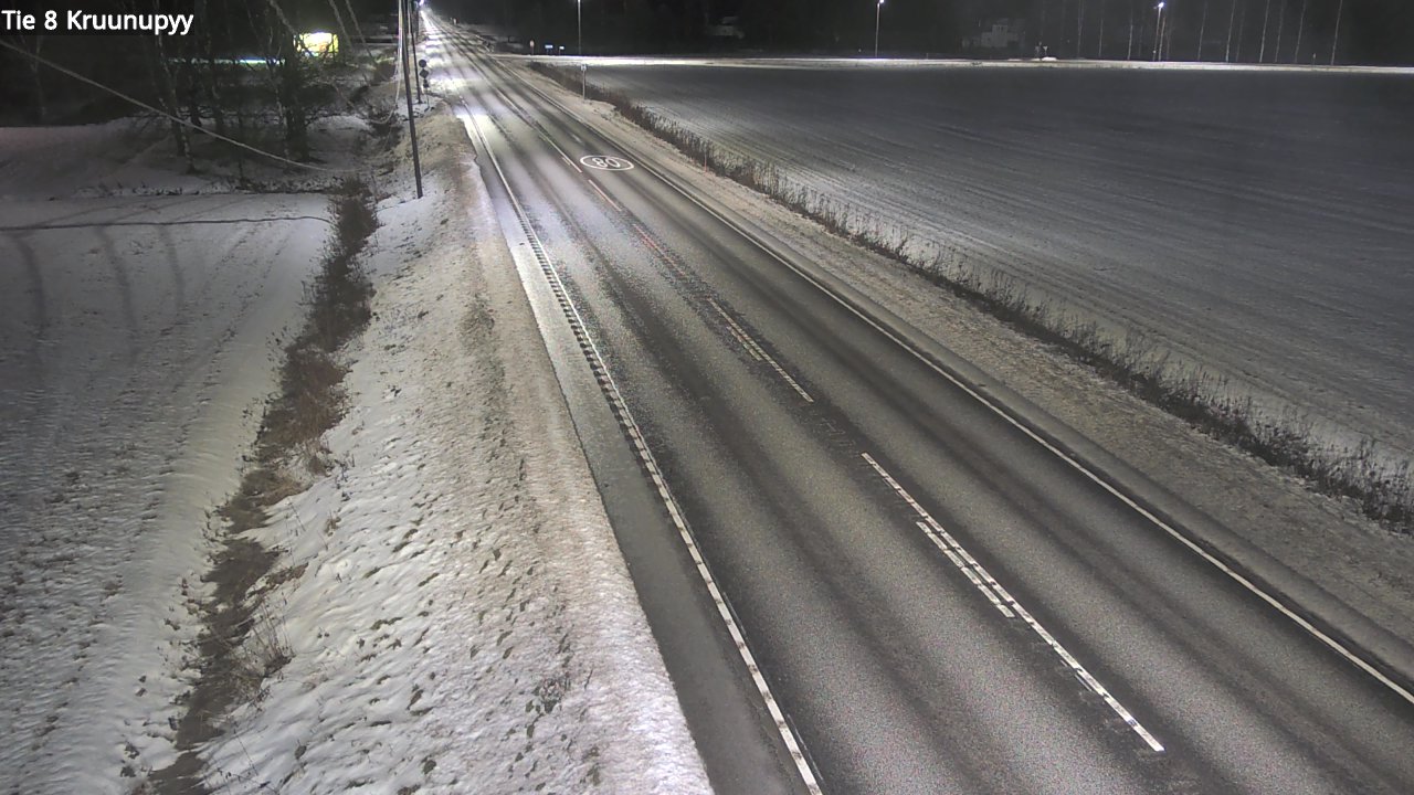 Weather Camera Image Väg 8 Kronoby, Kruunupyy, Pohjanmaa