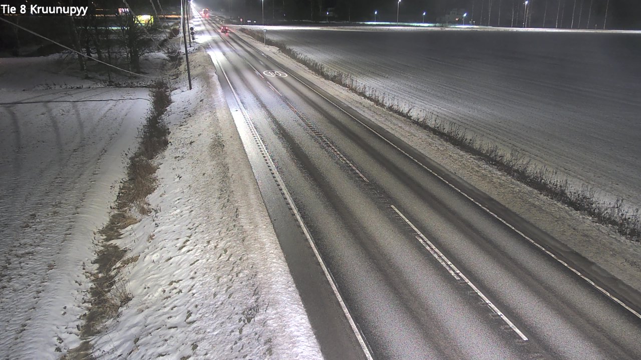Weather Camera Image Väg 8 Kronoby, Kruunupyy, Pohjanmaa