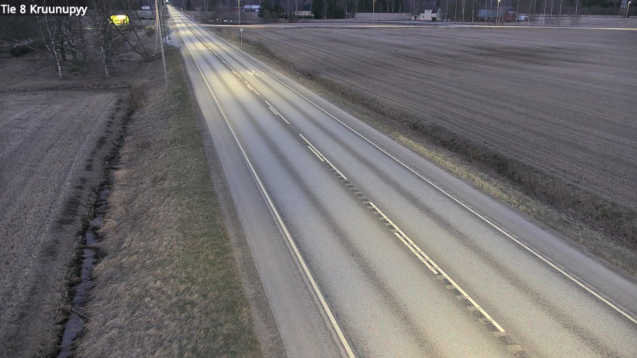 Weather Camera Image Väg 8 Kronoby, Kruunupyy, Pohjanmaa