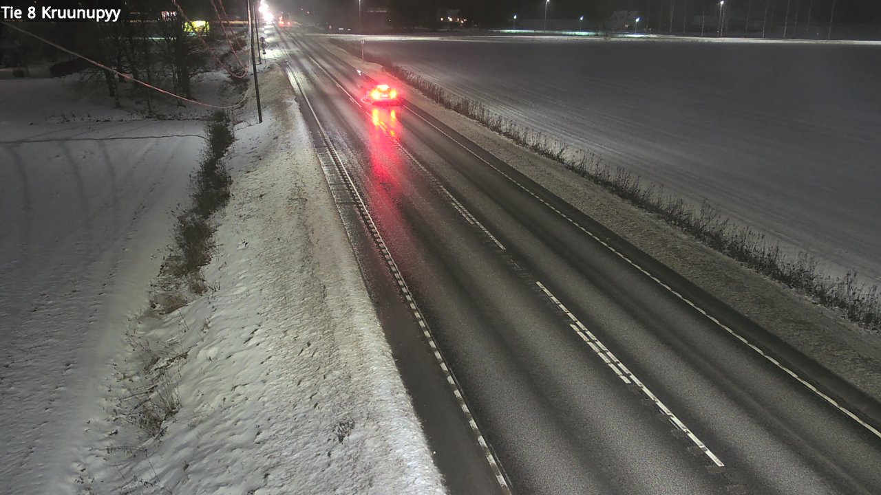 Weather Camera Image Väg 8 Kronoby, Kruunupyy, Pohjanmaa