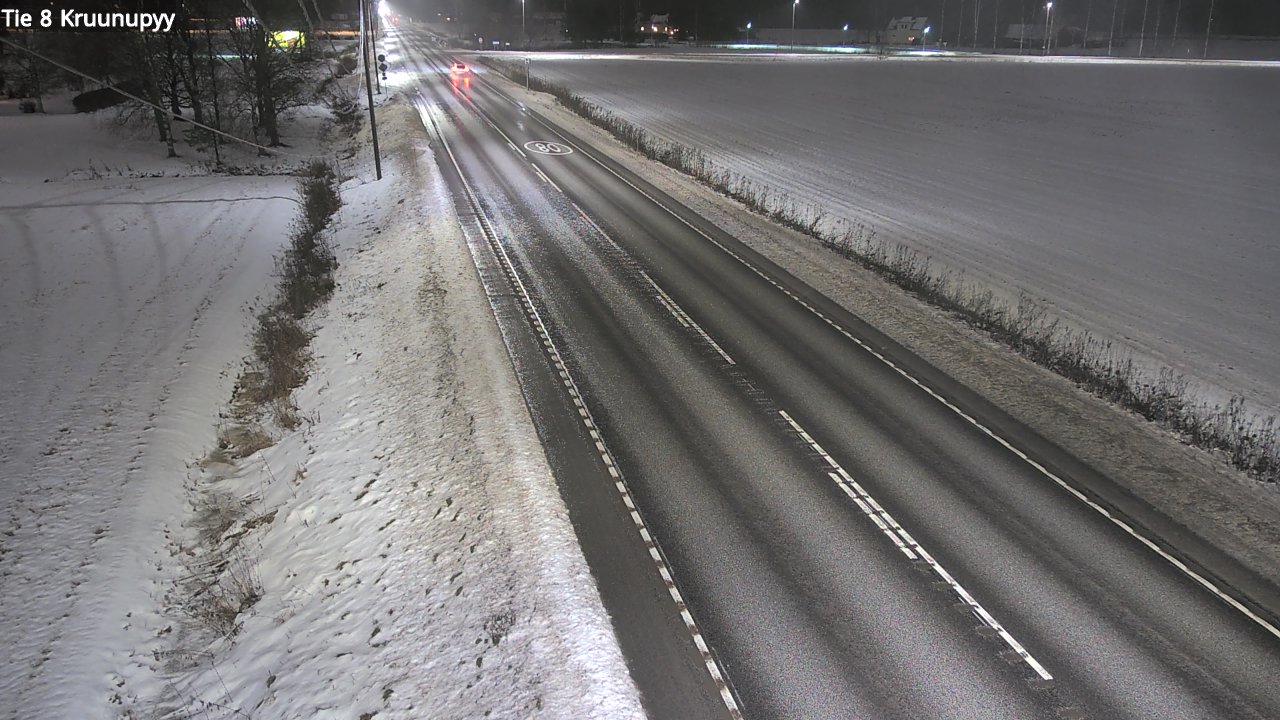 Weather Camera Image Väg 8 Kronoby, Kruunupyy, Pohjanmaa
