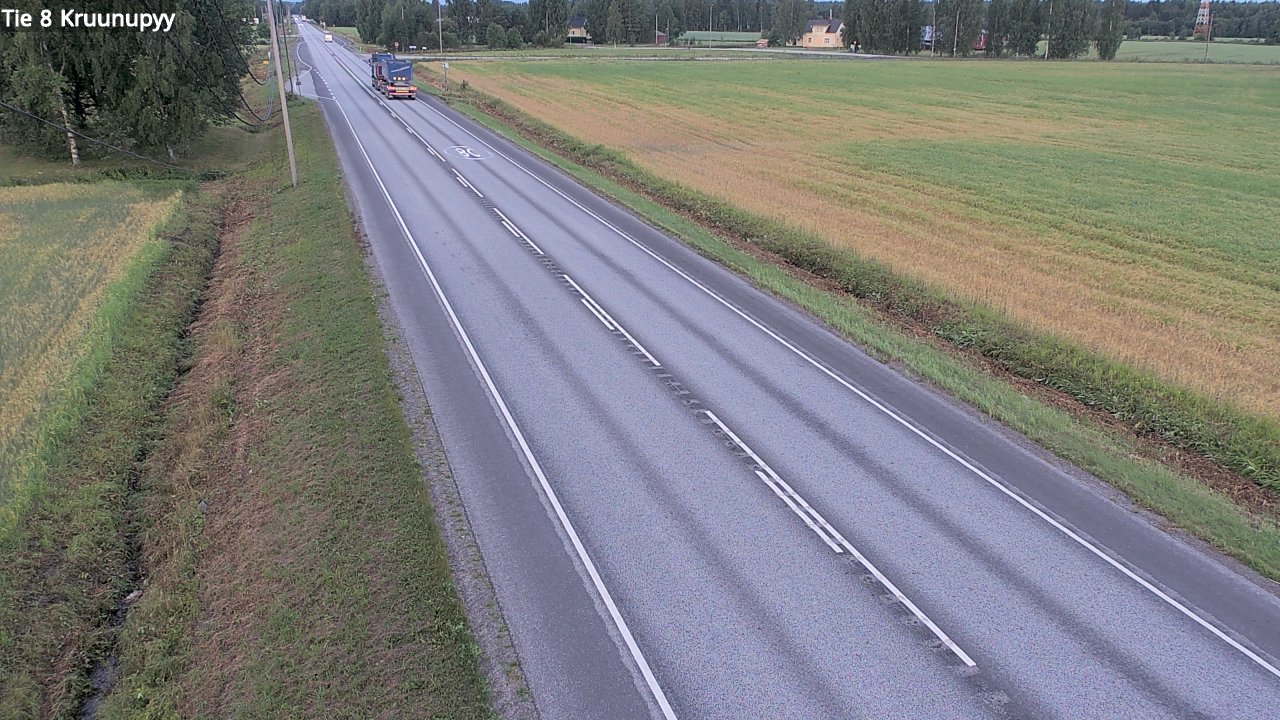 Weather Camera Image Väg 8 Kronoby, Kruunupyy, Pohjanmaa