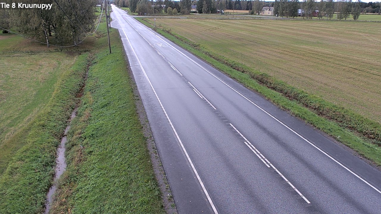 Weather Camera Image Road 8 Kruunupyy, Kruunupyy, Pohjanmaa