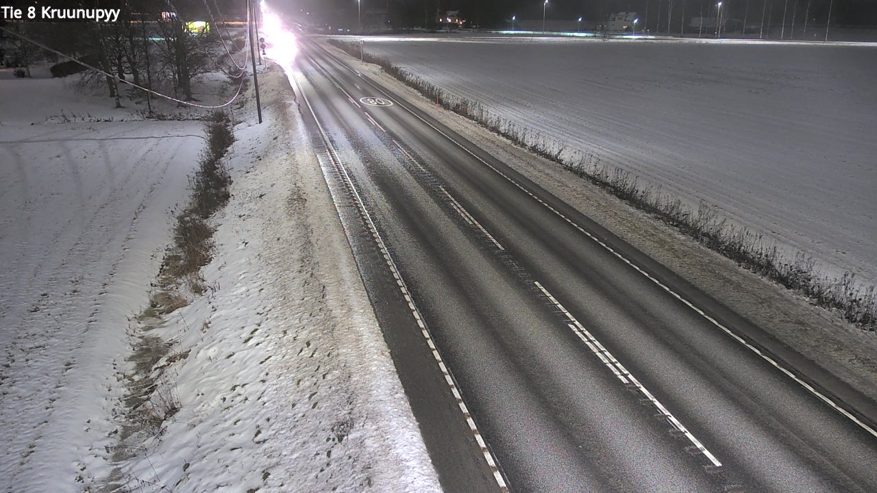 Weather Camera Image Väg 8 Kronoby, Kruunupyy, Pohjanmaa