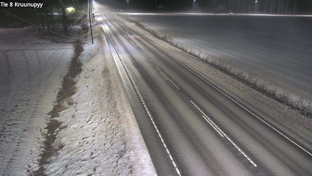 Weather Camera Image Väg 8 Kronoby, Kruunupyy, Pohjanmaa