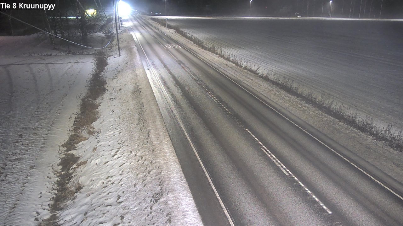 Weather Camera Image Väg 8 Kronoby, Kruunupyy, Pohjanmaa