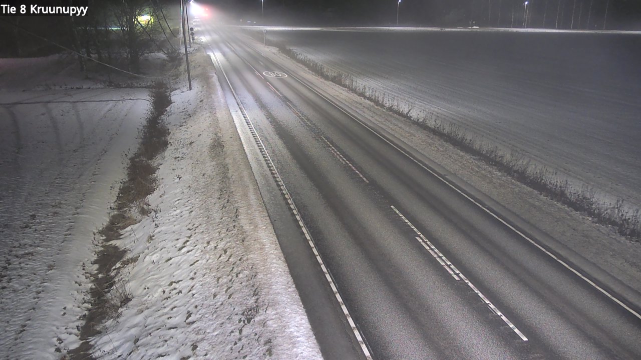 Weather Camera Image Väg 8 Kronoby, Kruunupyy, Pohjanmaa