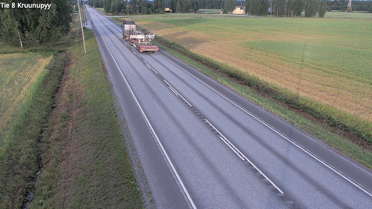 Weather Camera Image Road 8 Kruunupyy, Kruunupyy, Pohjanmaa