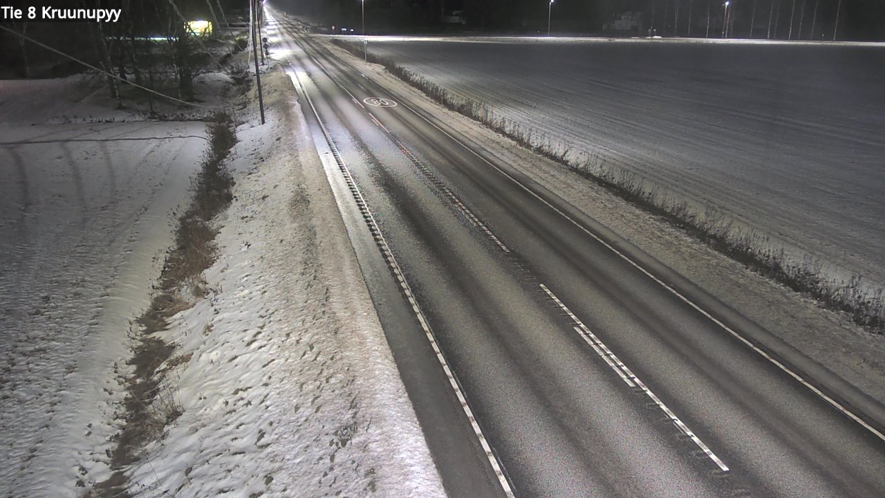 Weather Camera Image Väg 8 Kronoby, Kruunupyy, Pohjanmaa