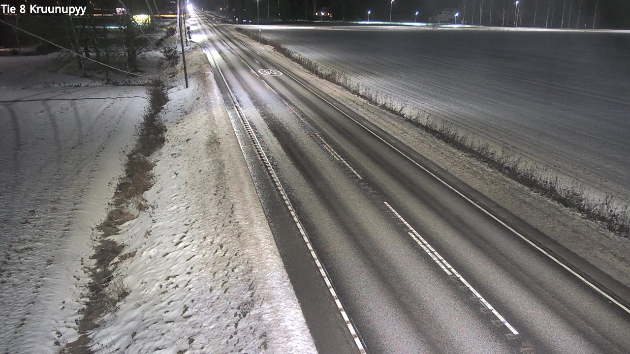 Weather Camera Image Väg 8 Kronoby, Kruunupyy, Pohjanmaa