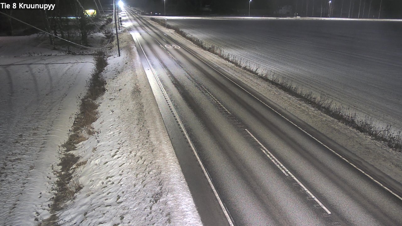 Weather Camera Image Väg 8 Kronoby, Kruunupyy, Pohjanmaa