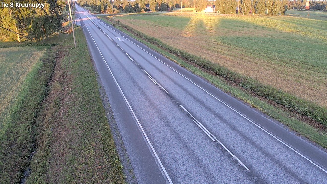 Weather Camera Image Road 8 Kruunupyy, Kruunupyy, Pohjanmaa