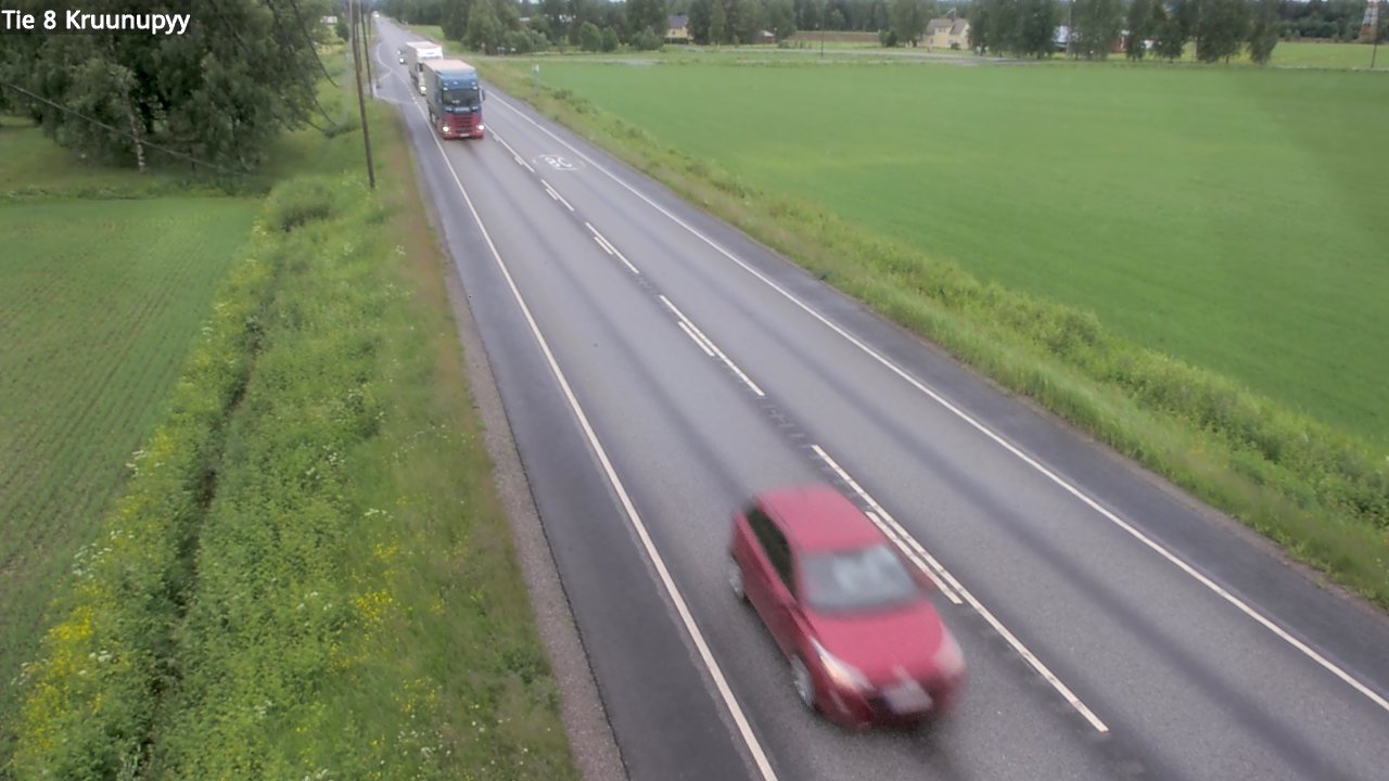 Weather Camera Image Väg 8 Kronoby, Kruunupyy, Pohjanmaa
