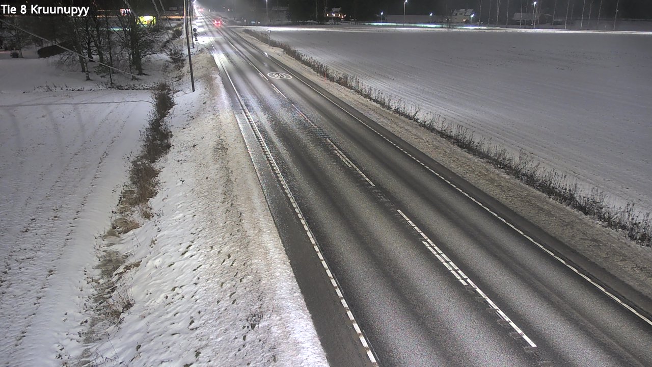 Weather Camera Image Väg 8 Kronoby, Kruunupyy, Pohjanmaa