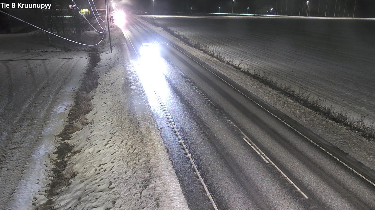 Weather Camera Image Väg 8 Kronoby, Kruunupyy, Pohjanmaa