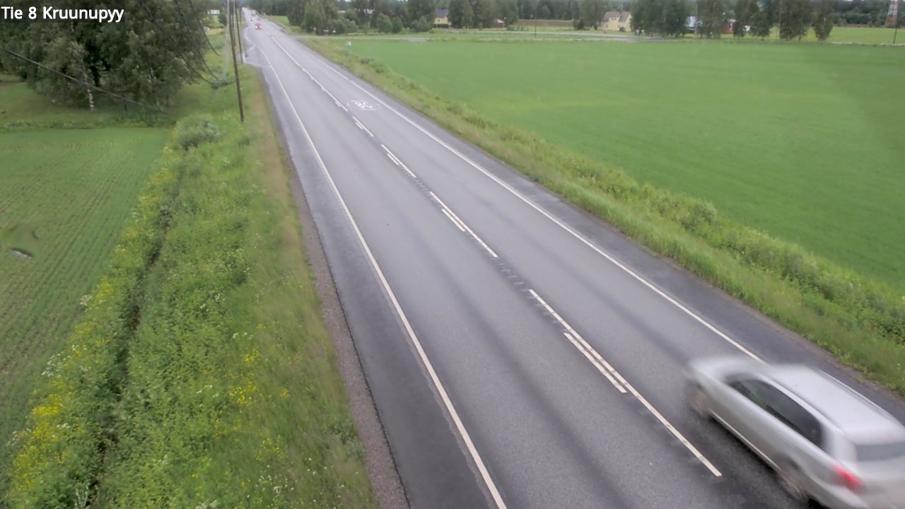 Weather Camera Image Väg 8 Kronoby, Kruunupyy, Pohjanmaa
