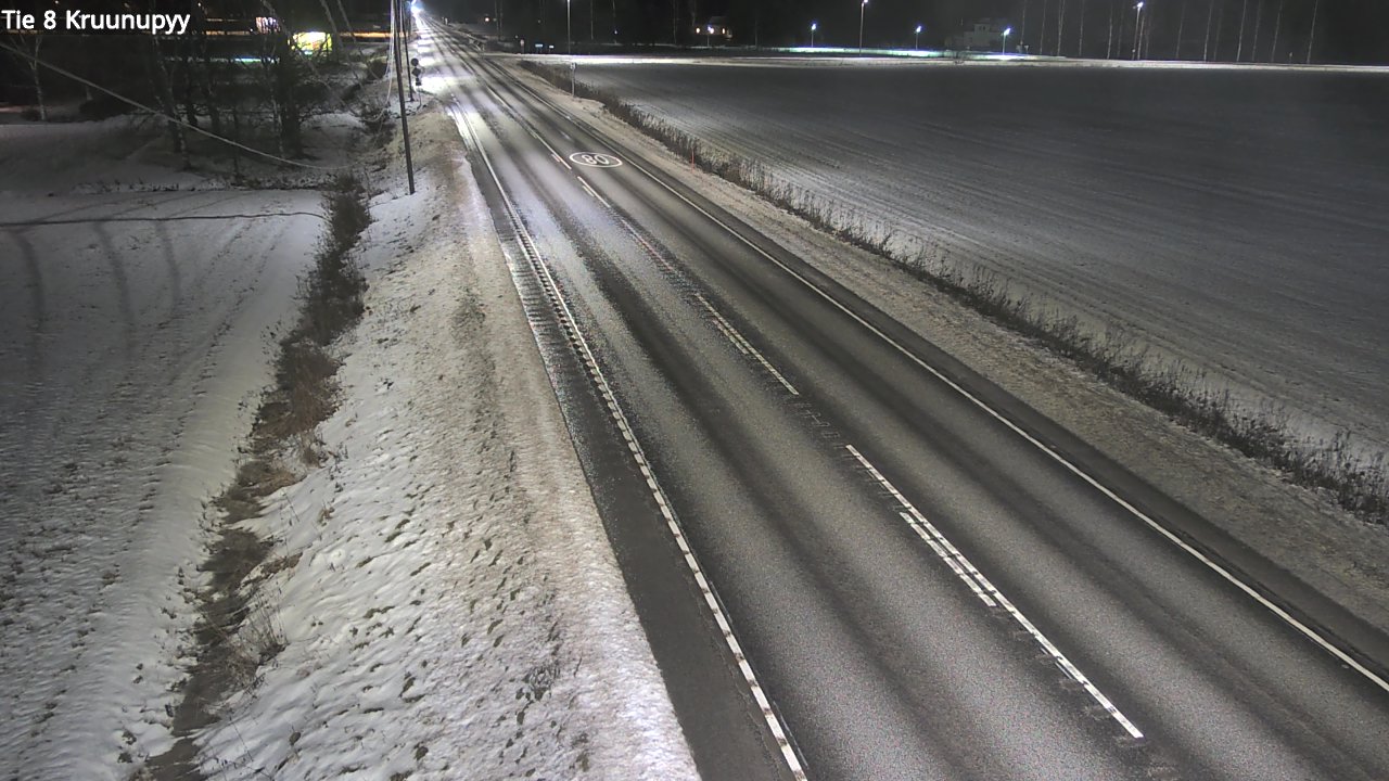Weather Camera Image Väg 8 Kronoby, Kruunupyy, Pohjanmaa