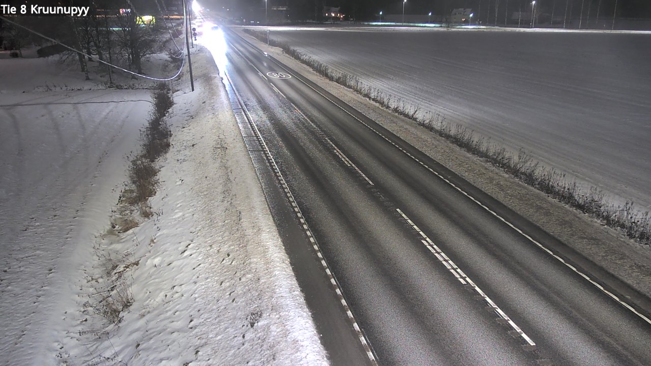 Weather Camera Image Väg 8 Kronoby, Kruunupyy, Pohjanmaa