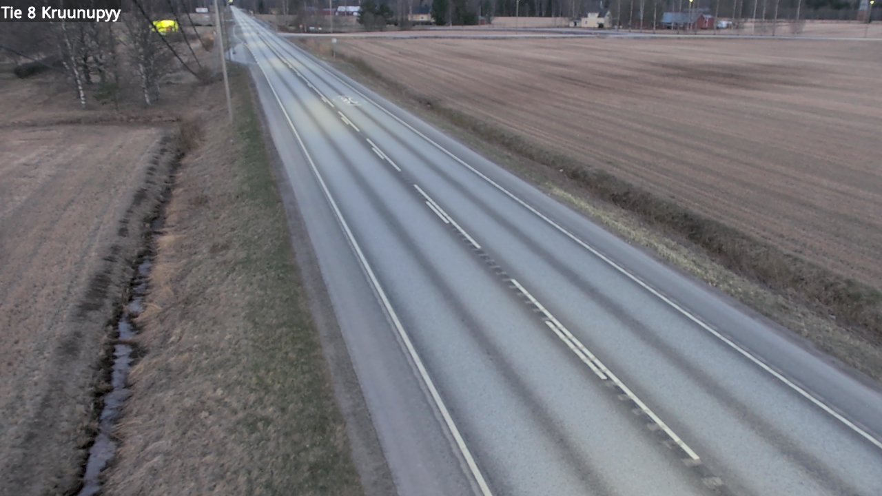 Weather Camera Image Väg 8 Kronoby, Kruunupyy, Pohjanmaa