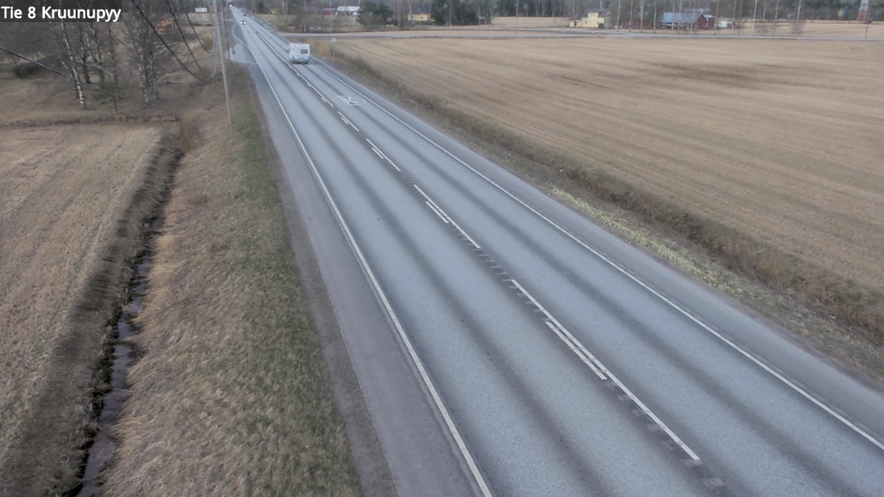 Weather Camera Image Väg 8 Kronoby, Kruunupyy, Pohjanmaa