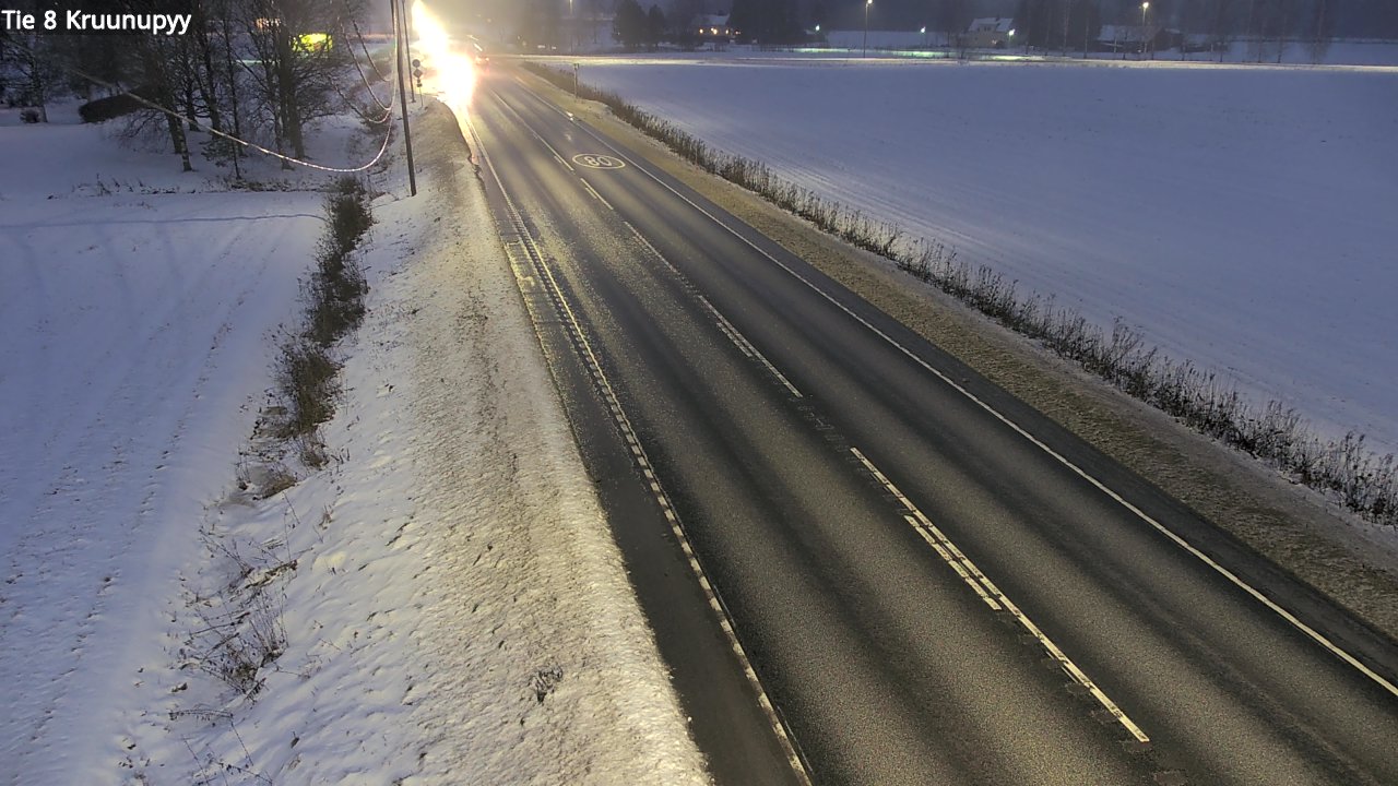 Weather Camera Image Väg 8 Kronoby, Kruunupyy, Pohjanmaa