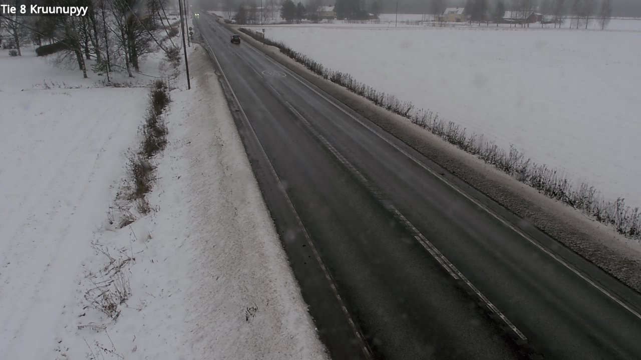 Weather Camera Image Väg 8 Kronoby, Kruunupyy, Pohjanmaa