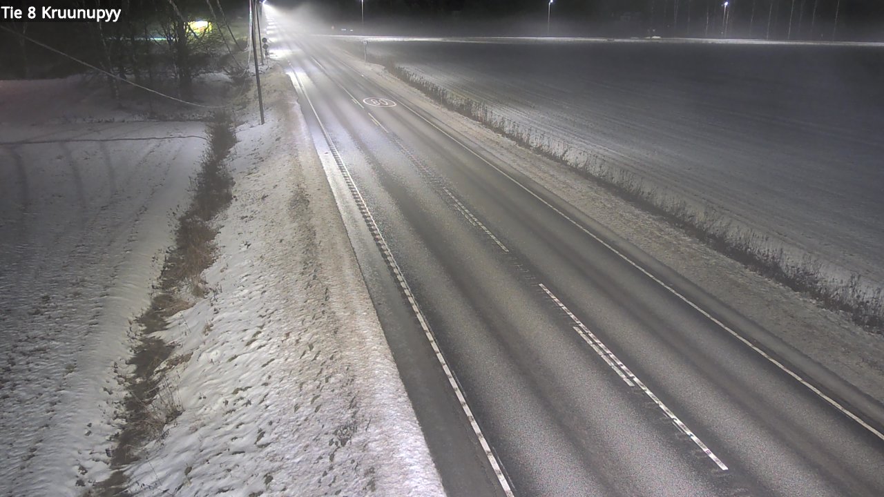 Weather Camera Image Väg 8 Kronoby, Kruunupyy, Pohjanmaa