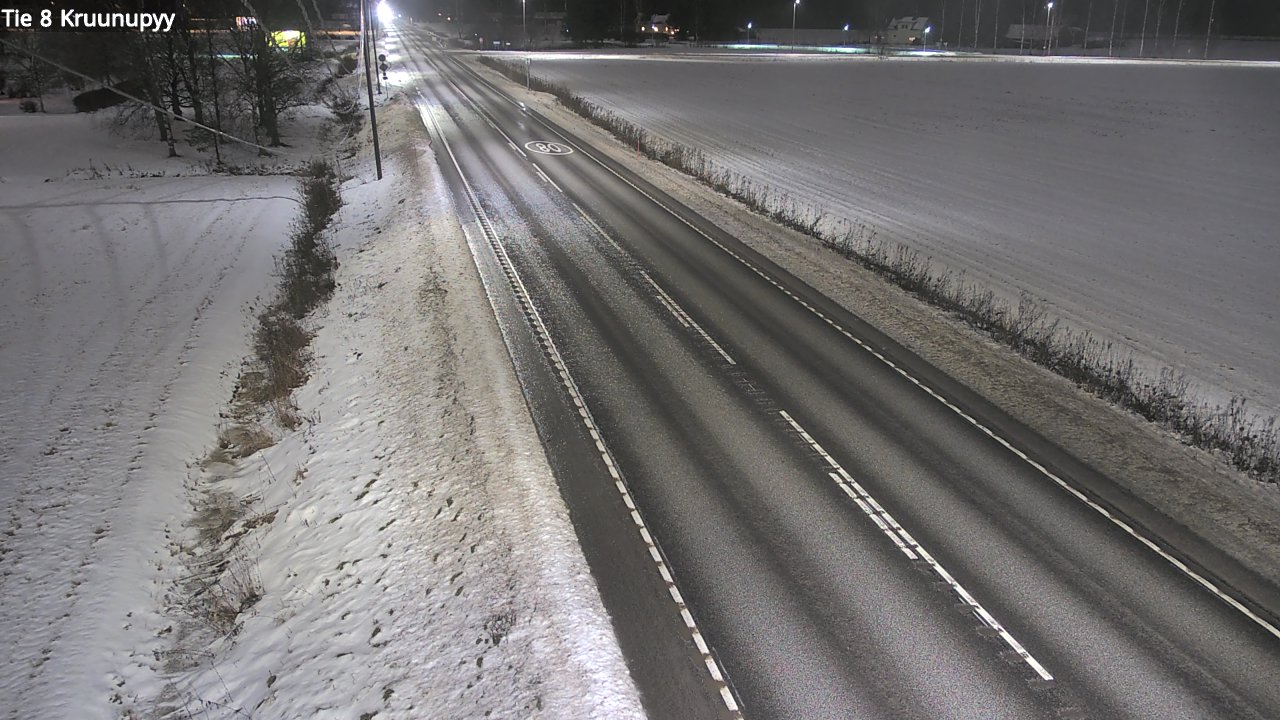 Weather Camera Image Väg 8 Kronoby, Kruunupyy, Pohjanmaa