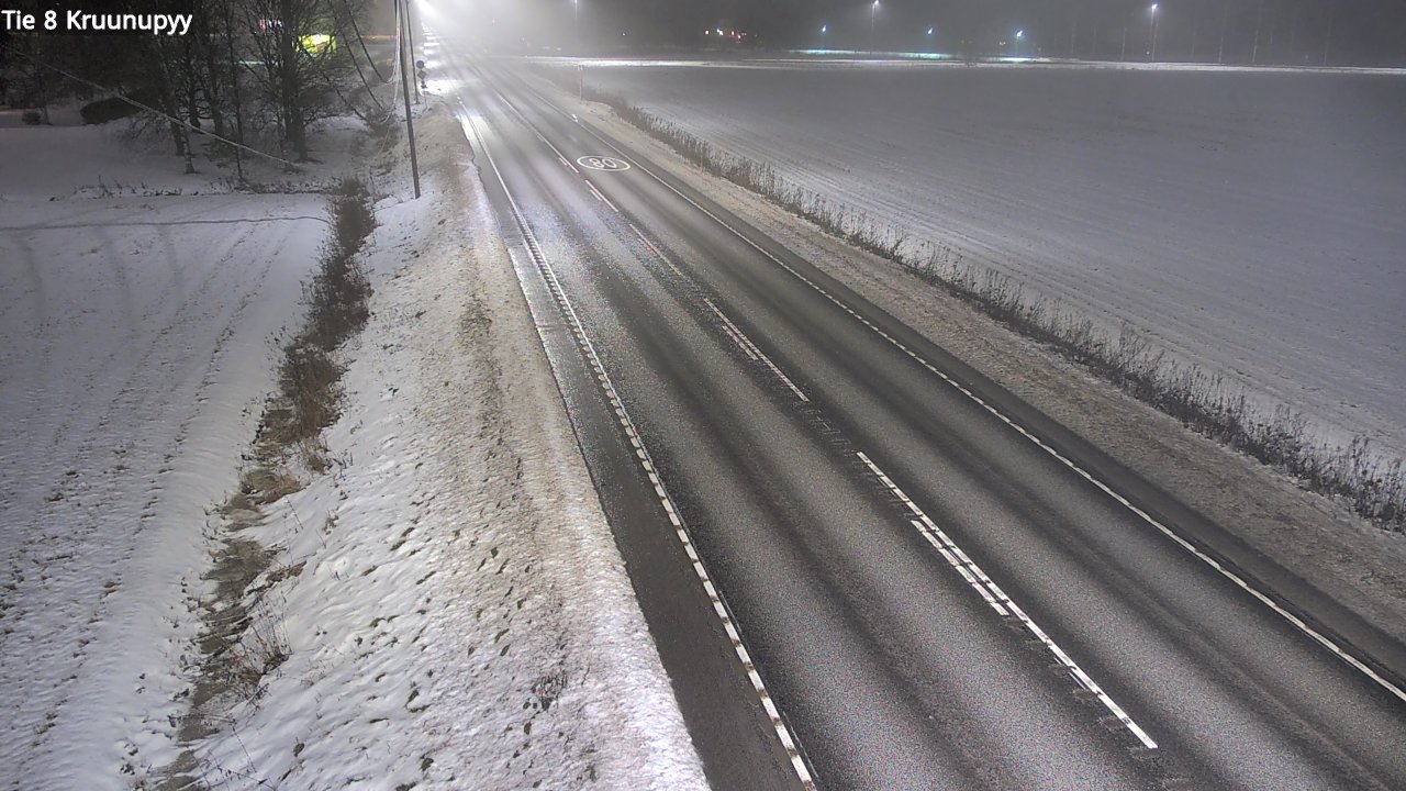 Weather Camera Image Väg 8 Kronoby, Kruunupyy, Pohjanmaa