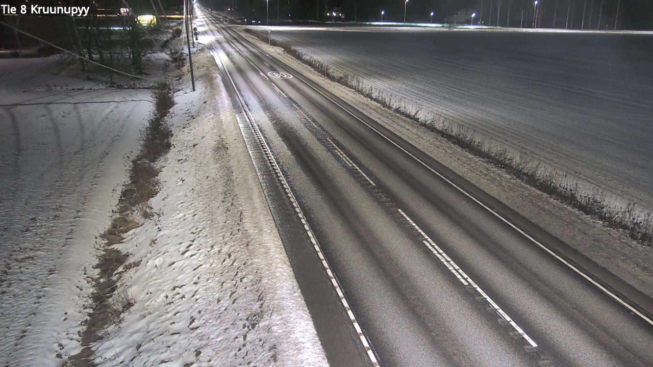 Weather Camera Image Väg 8 Kronoby, Kruunupyy, Pohjanmaa