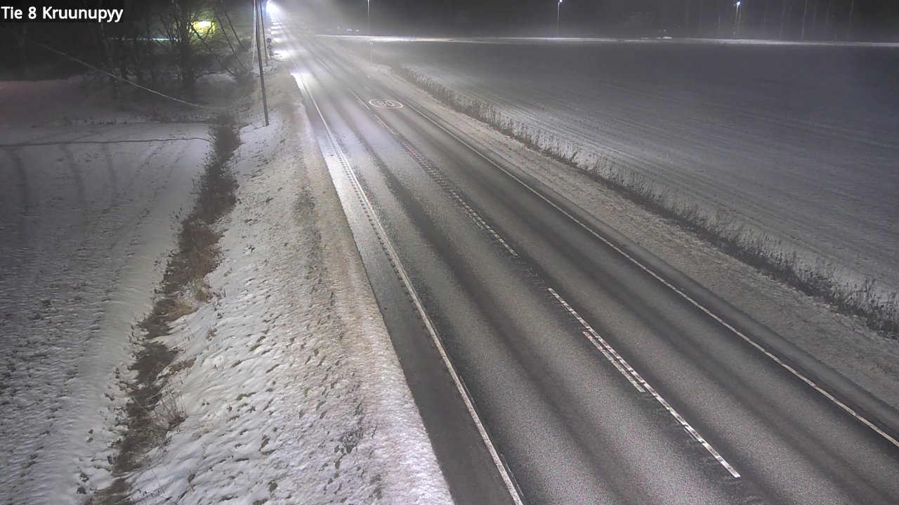 Weather Camera Image Väg 8 Kronoby, Kruunupyy, Pohjanmaa
