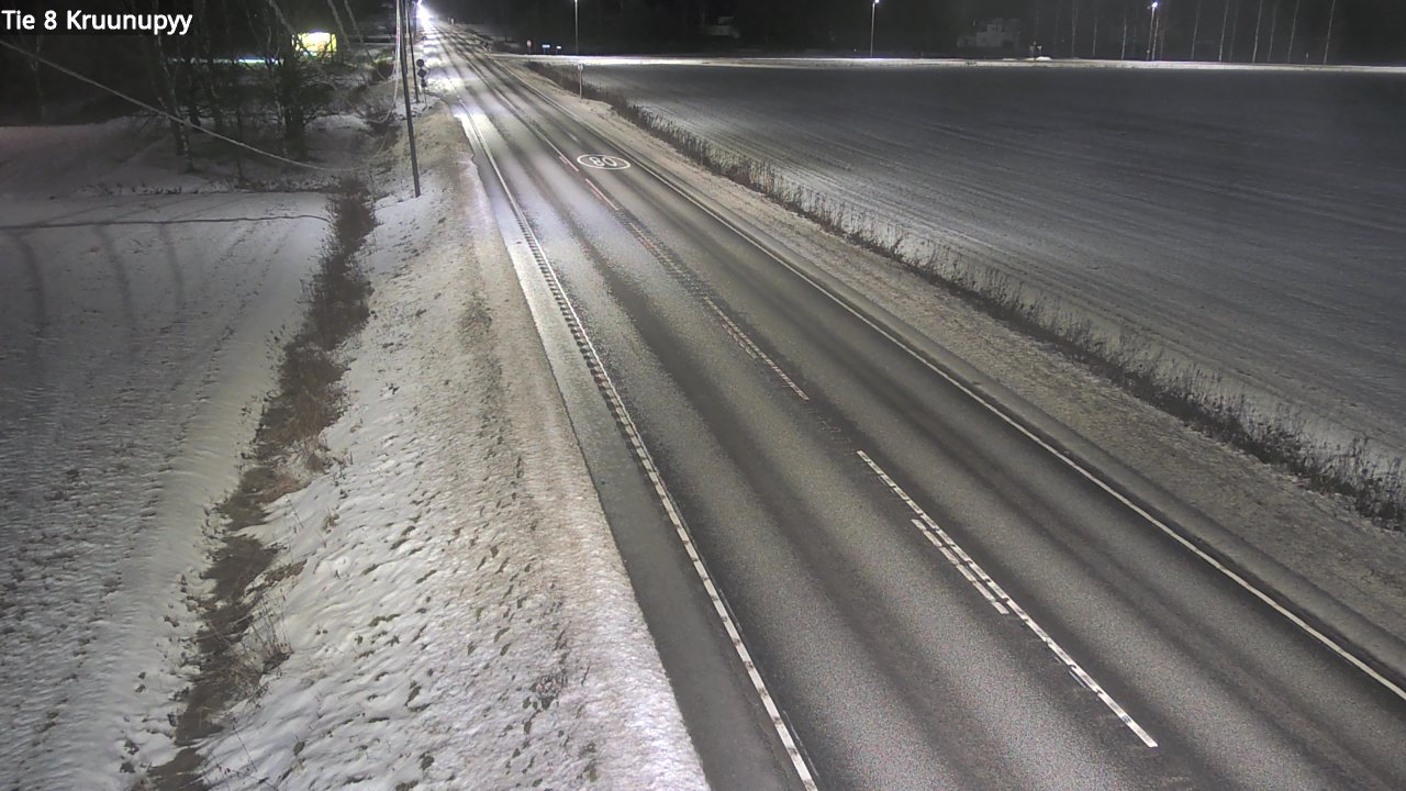 Weather Camera Image Väg 8 Kronoby, Kruunupyy, Pohjanmaa